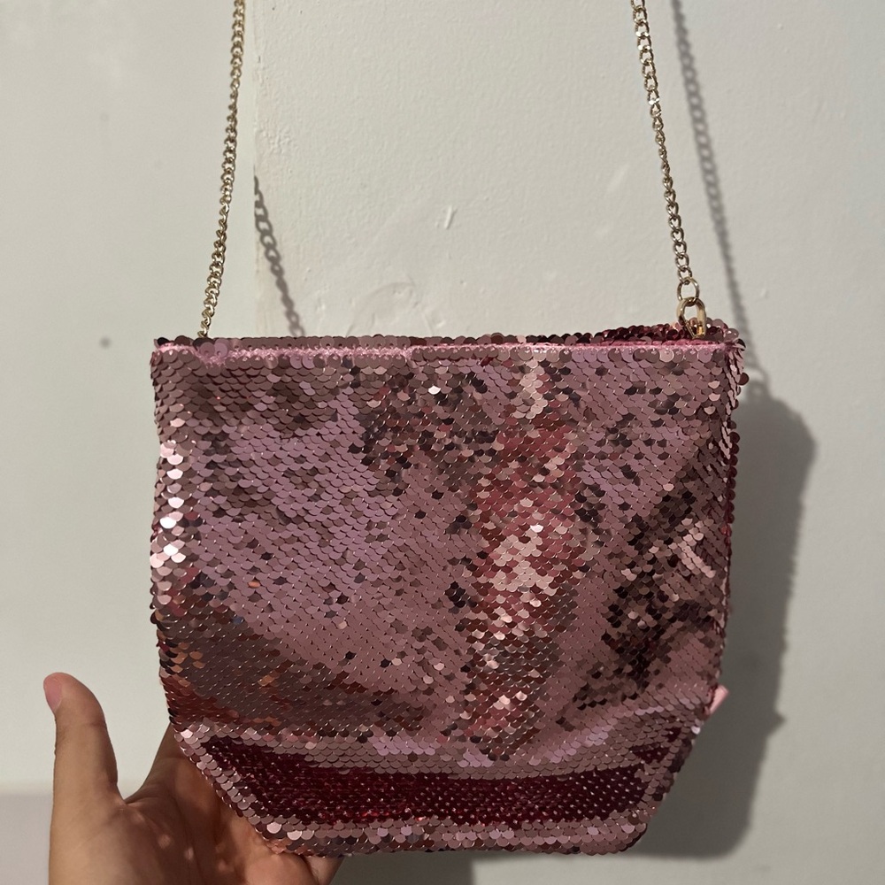Sequin Pink Shoulder Bag